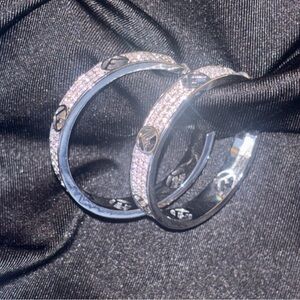 Elegant Silver and Gold Women's earrings